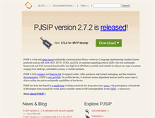 Tablet Screenshot of pjsip.org